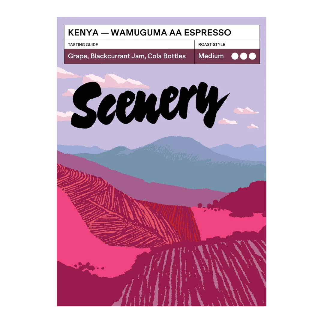 SCENERY - Wamuguma AA Espresso | Kenya - Washed - SL28, SL34, Ruiru11, Batian