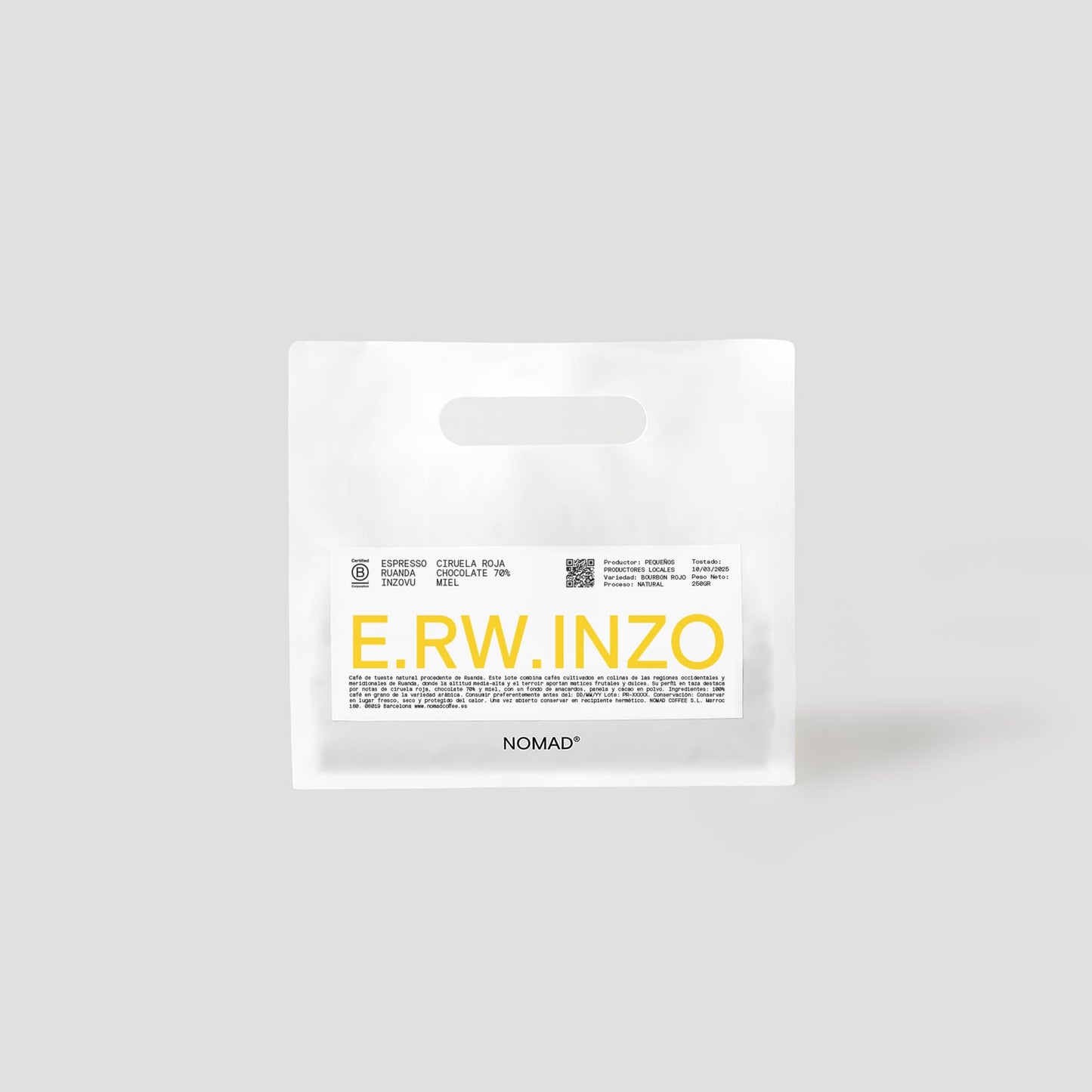 NOMAD - Inzovu Espresso | Rwanda - Natural - Red Bourbon