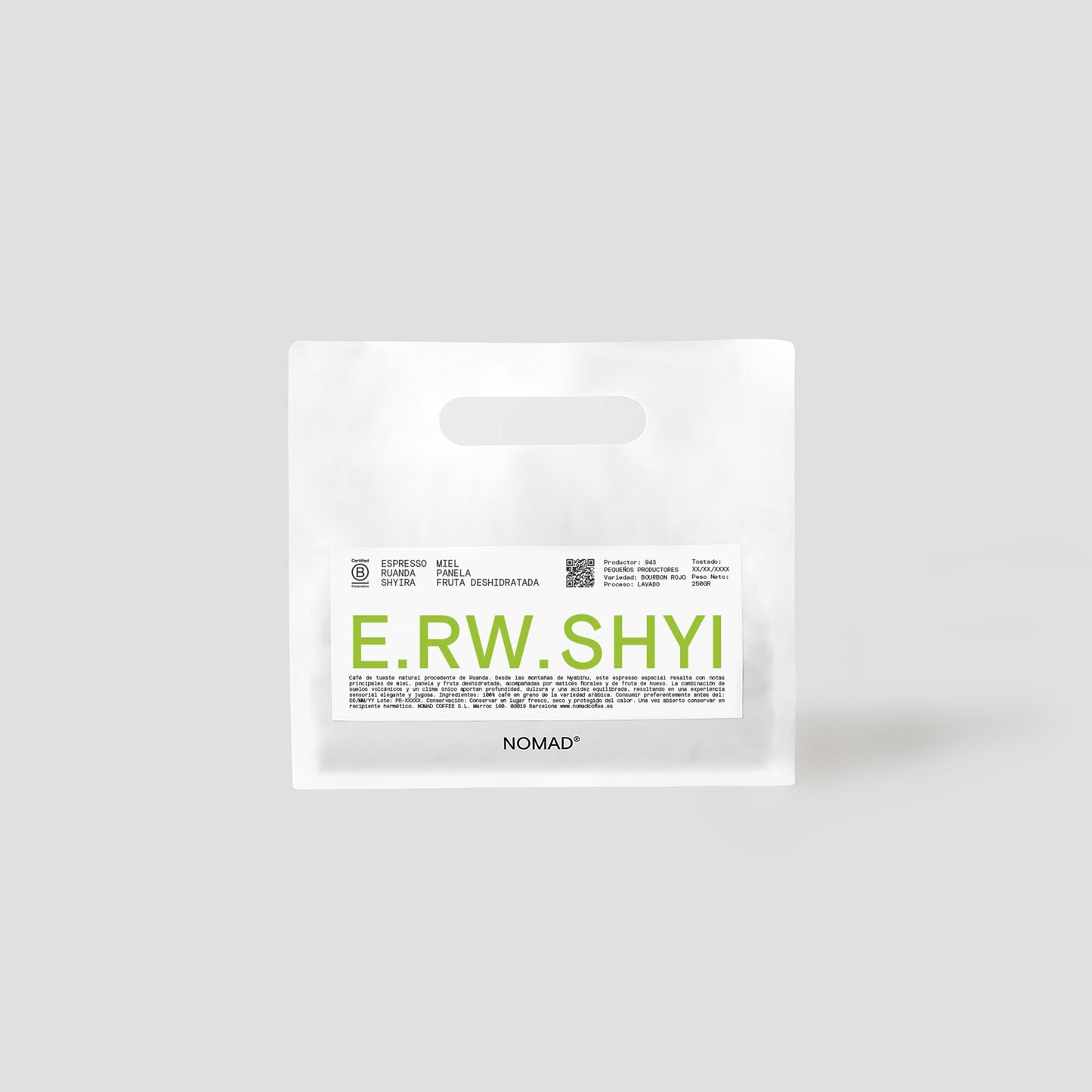 NOMAD - Shyira Espresso | Rwanda - Honey - Red Bourbon
