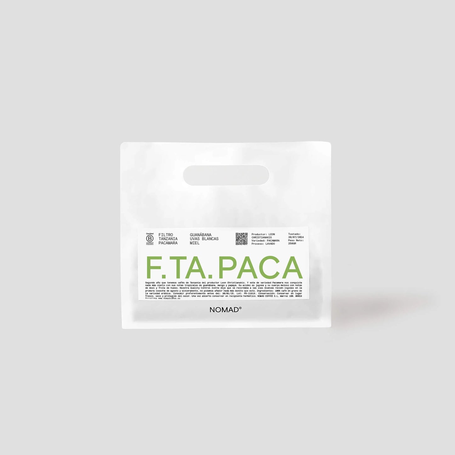 NOMAD - Acacia Hills Pacamara Filter | Tanzania - Washed - Pacamara