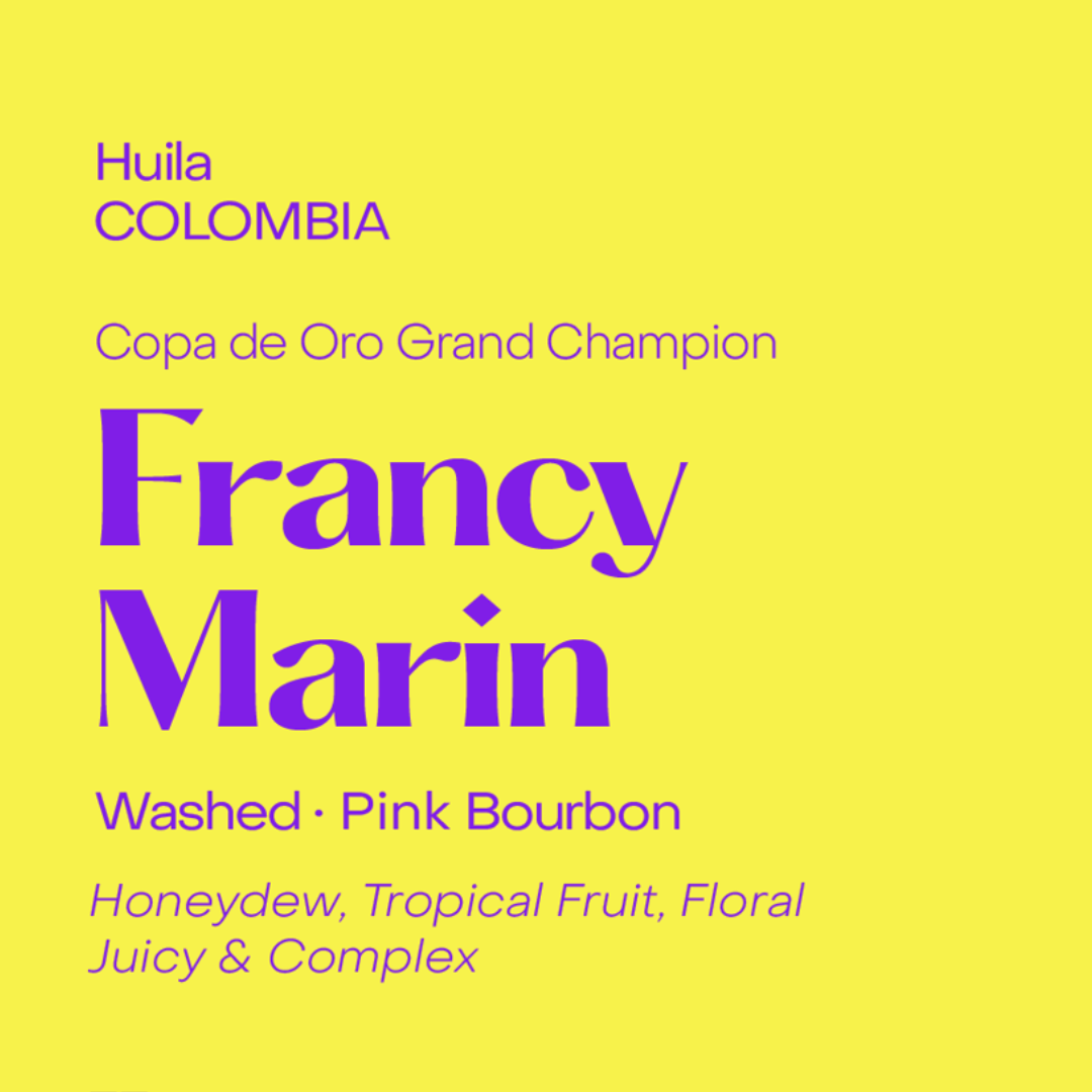 SUBTEXT - Copa de Oro Grand Champion | Colombia Francy Marin | Colombia - Washed - Pink Bourbon