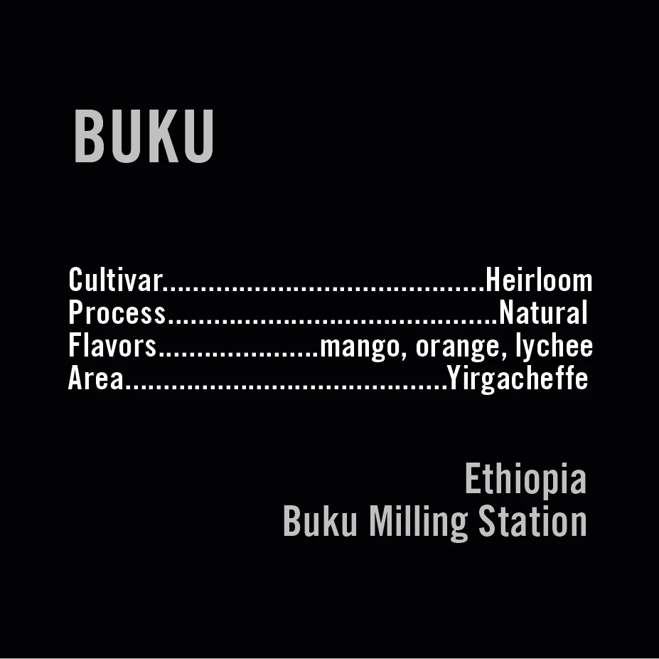 APOLLON'S GOLD - Buku Natural | Ethiopia - Natural - Heirloom