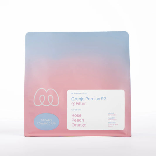 MONOGRAM - Decaf - Granja Paraiso 92 Filter | Colombia - Anaerobic Sugar Cane Decaf - Colombia