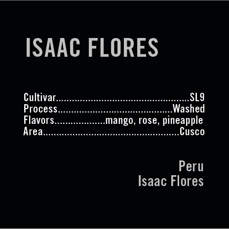 APOLLON'S GOLD - Isaac Flores | Peru - Washed - SL9