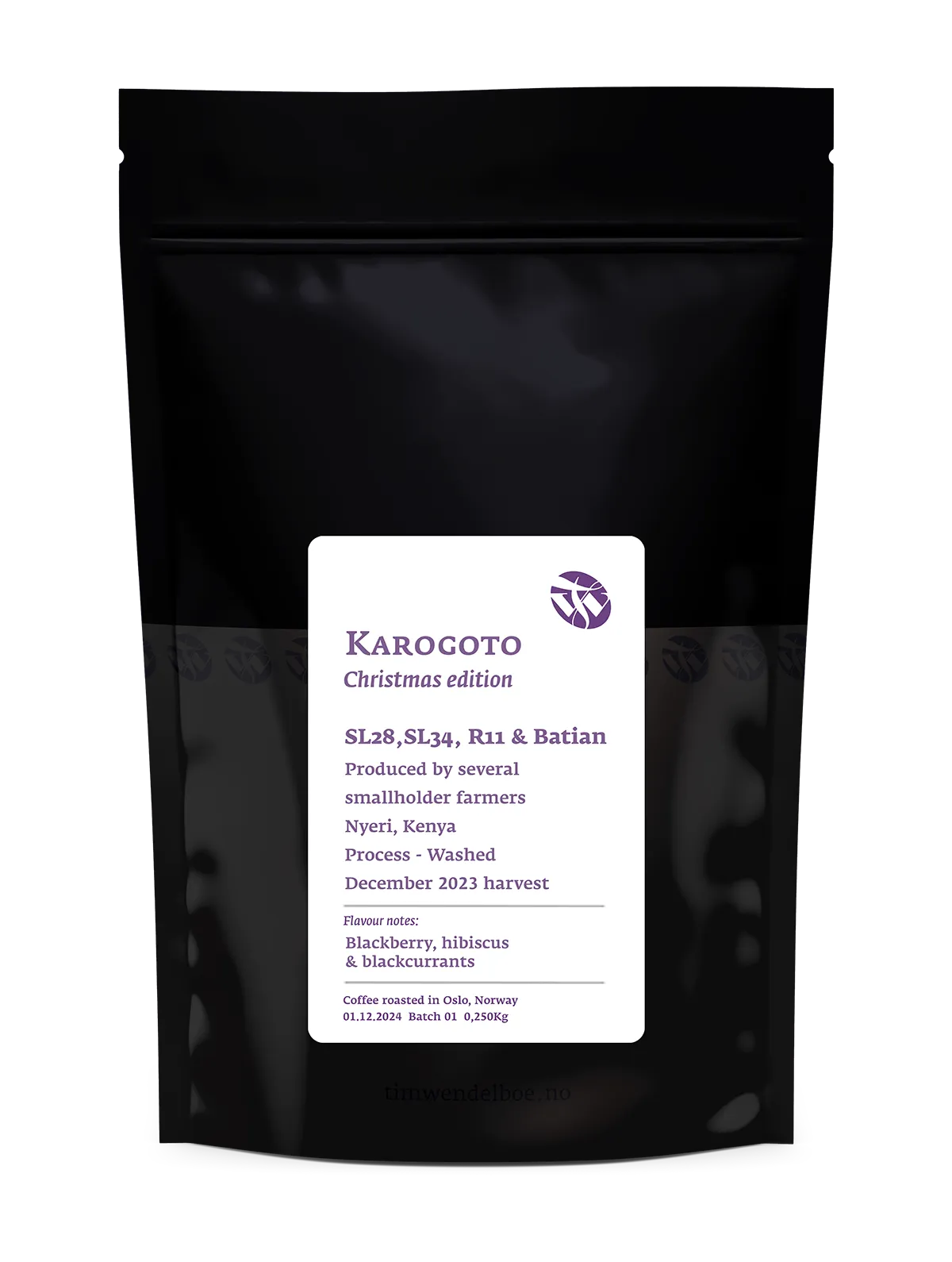 TIM WENDELBOE - Karogoto – Christmas Edition - Kenya - Washed - SL28, SL34, Ruiru 11 & Batian