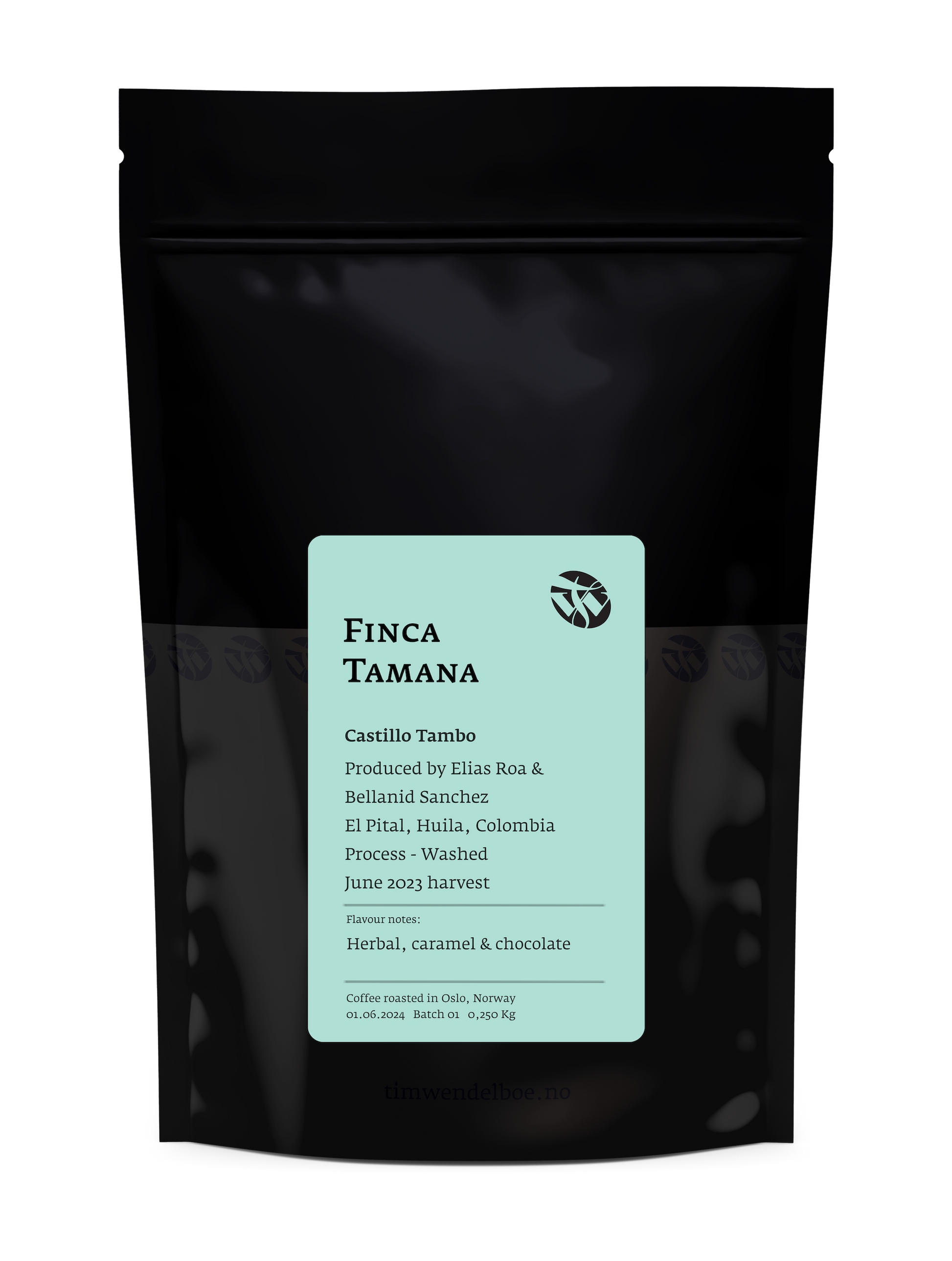 coolbeans Specialty Coffee Toronto Canada TIM WENDELBOE Coffee - Finca Tamana  Castillo- Colombia - Washed - Castillo Tambo Tasting&nbsp;Notes:	Herbal, Caramel, Chocolate