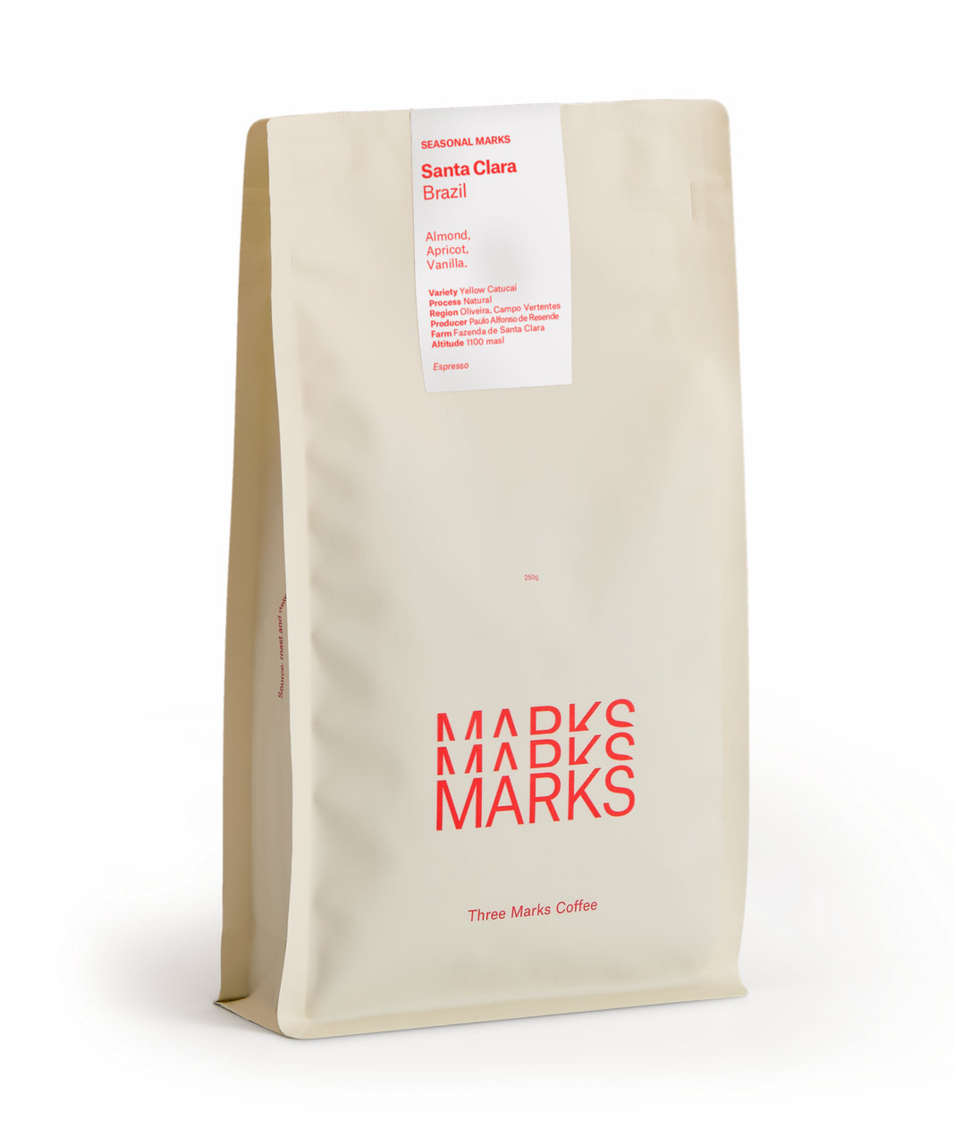 THREE MARKS - Santa Clara {Espresso} | Brazil - Natural - Yellow Catuai