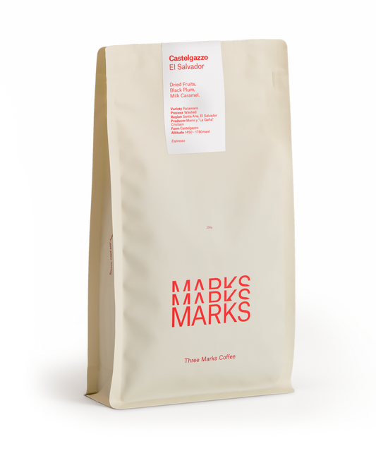 THREE MARKS - Castelgazzo {Espresso} | El Salvador - Washed - Pacamara