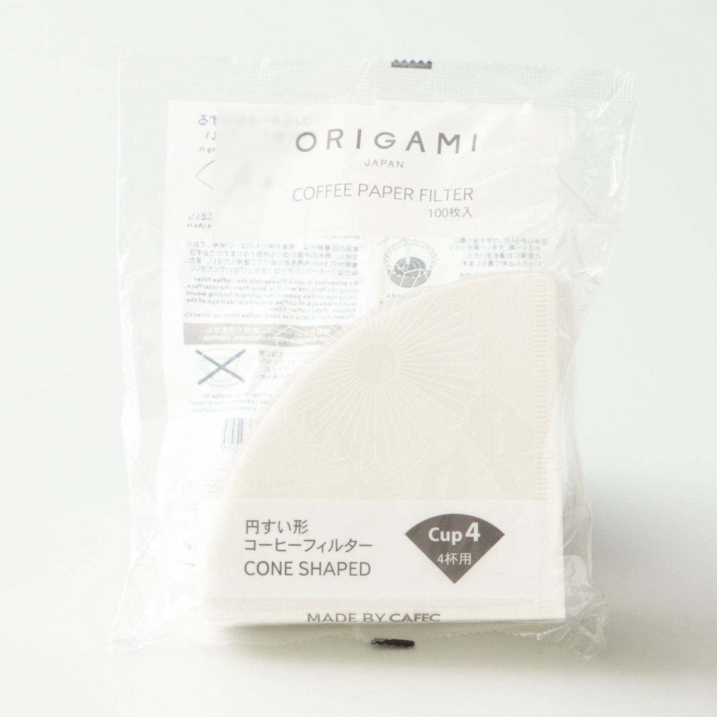 ORIGAMI - Paper Filters Cup 4 (100 Pack)