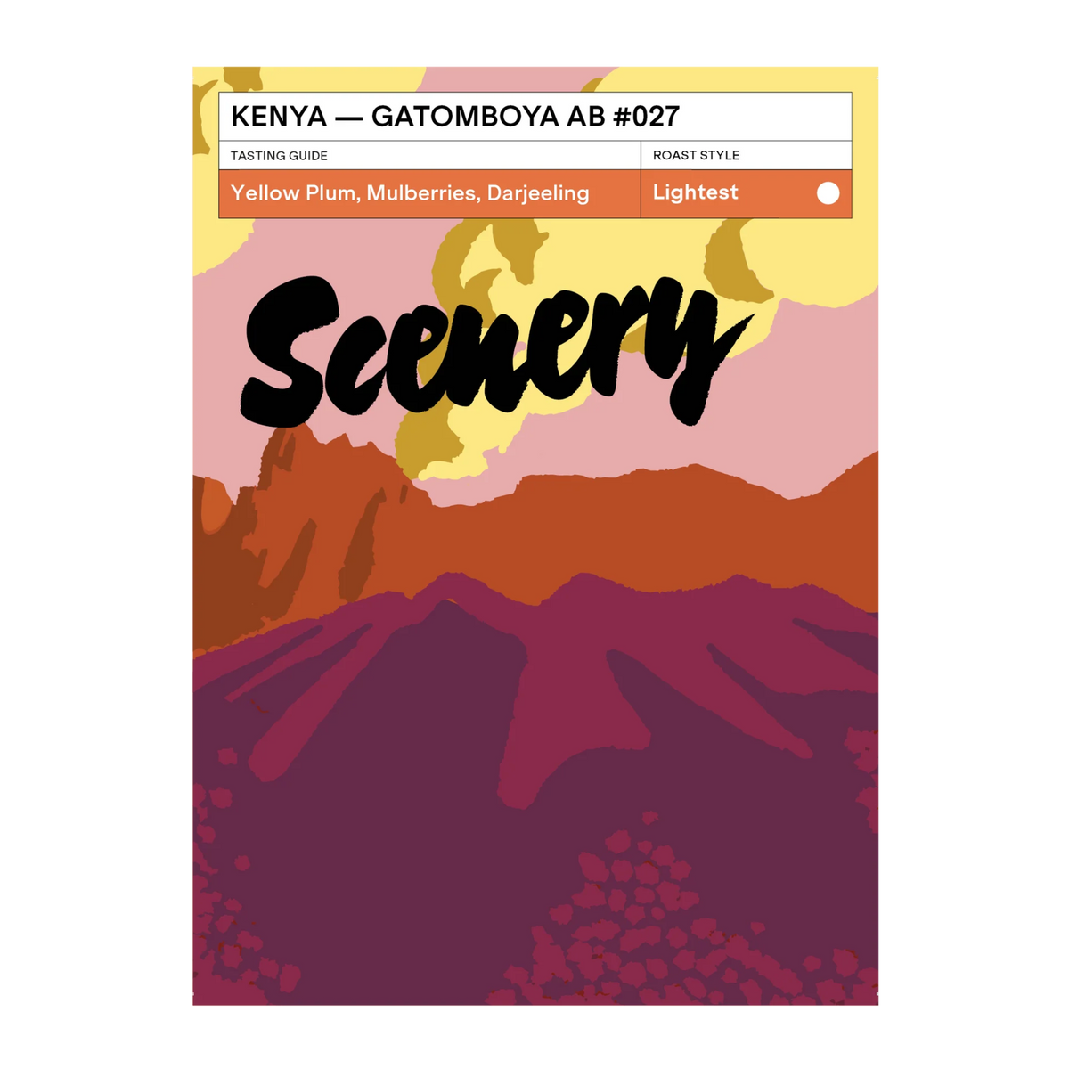 SCENERY - Gatomboya AB #027 | Kenya - Washed - SL28, SL34, Ruiru11, Batian