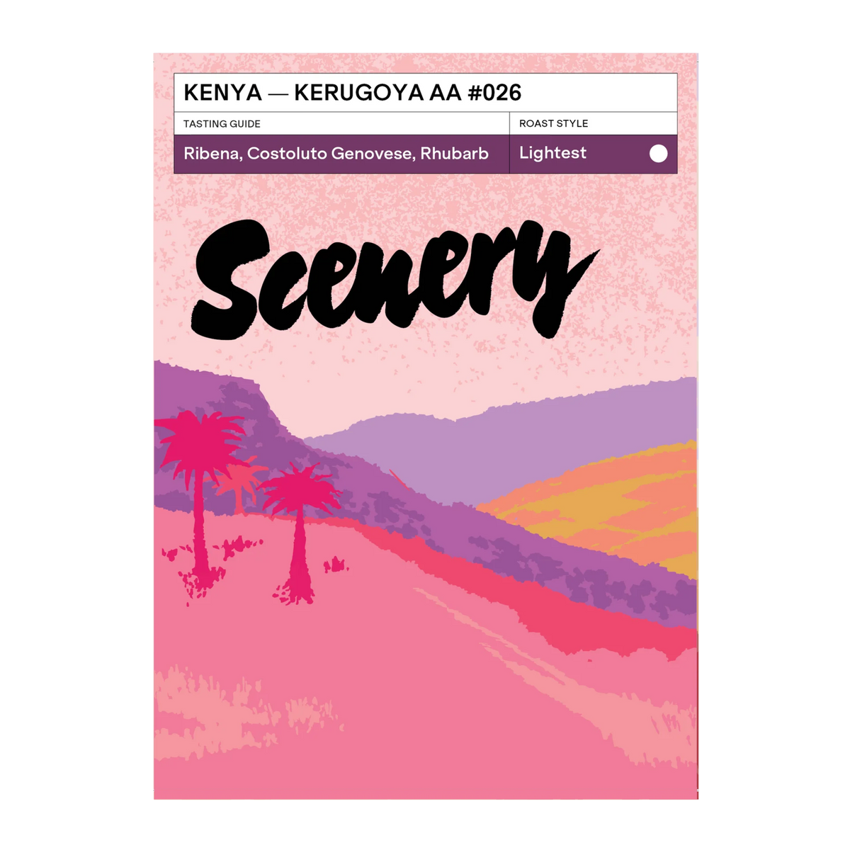 SCENERY - Kerugoya AA #026 | Kenya - Washed - SL28, SL34, Ruiru11, Batian