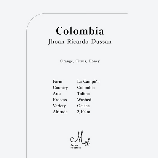 MEL - Jhoan Ricardo Dussan {Filter} | Colombia - Washed - Geisha