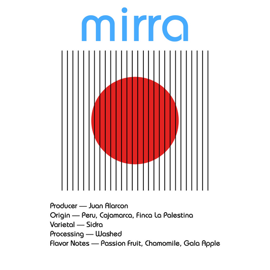 MIRRA - Juan Alarcon | Peru - Washed - Sidra