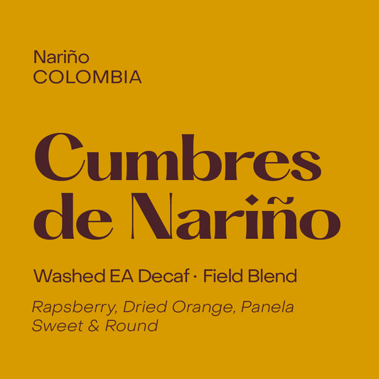 SUBTEXT - Decaf - Cumbres de Nariño | Colombia - Washed EA Decaf - Field Blend
