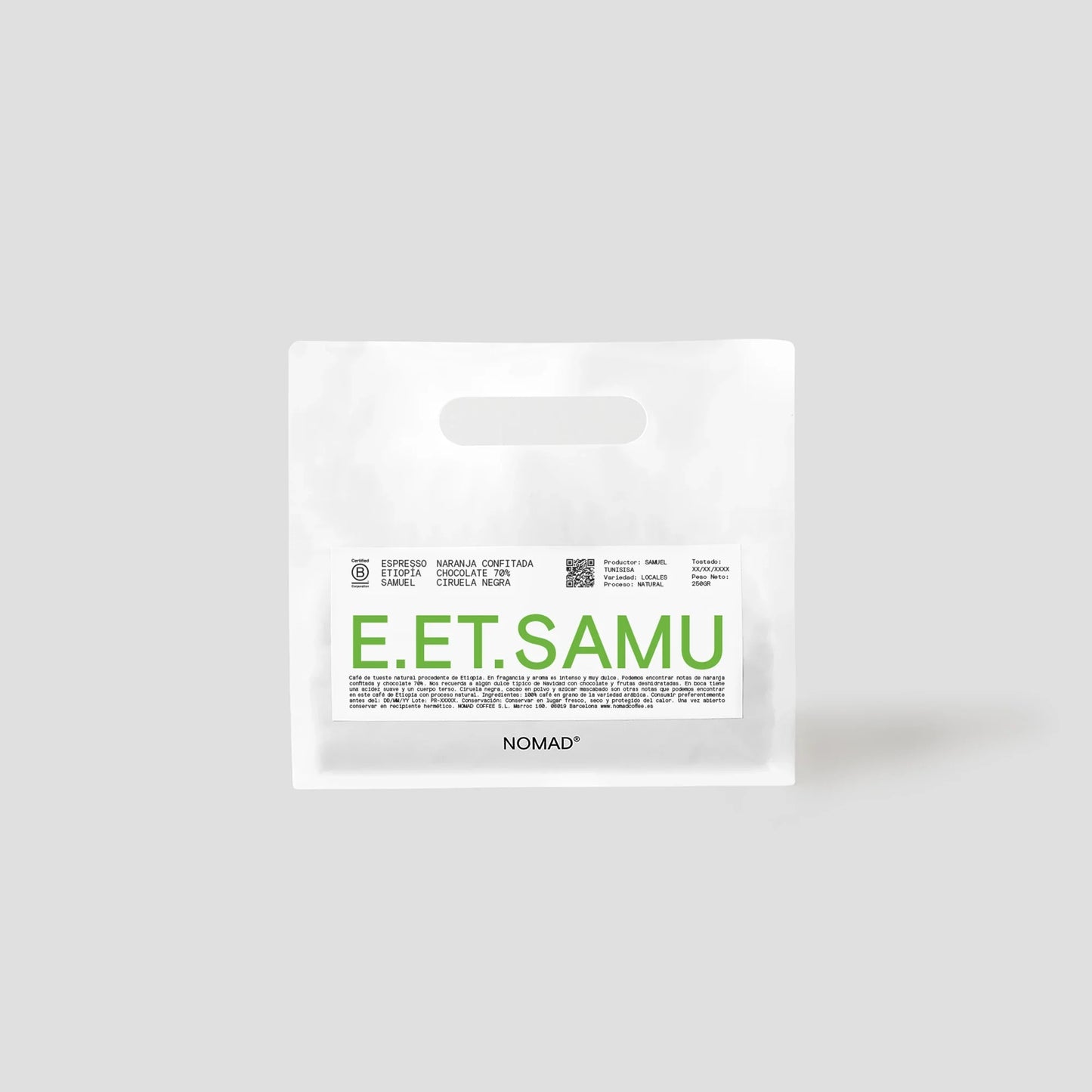 NOMAD - Samuel Tunisisa {Espresso} | Ethiopia - Natural - Local Varieties