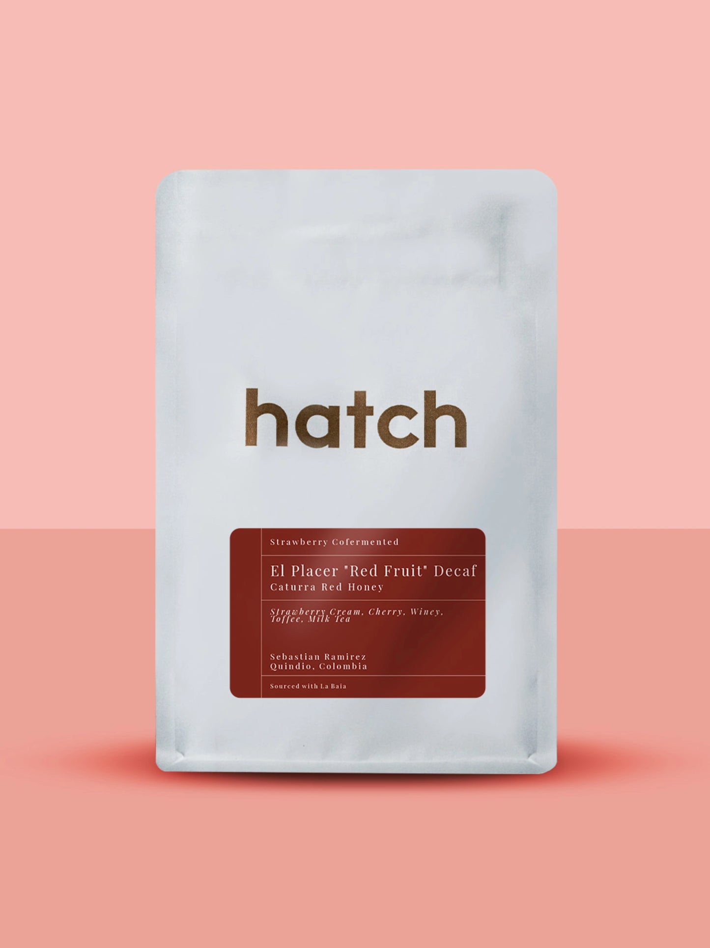 HATCH - El Placer 'Red Fruit' Decaf - Colombia - Yeast Inoculated CM Red Honey Fruit Co-fermentation - Caturra