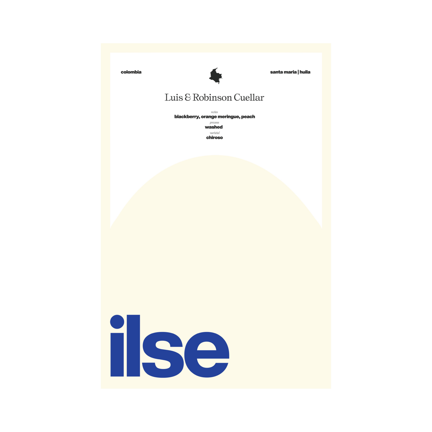 ILSE COFFEE - Luis & Robinson Cuellar | Colombia - Washed - Chiroso