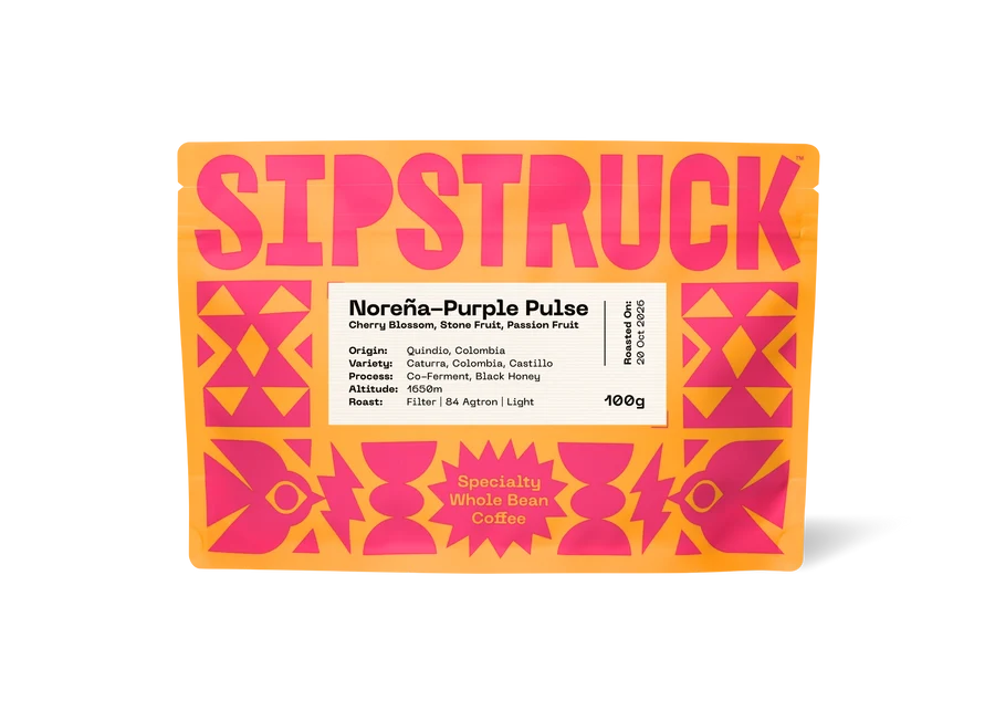 SIPSTRUCK - Edwin Noreña [Purple Pulse] {Filter} | Colombia - Co Ferment, Black Honey - Caturra, Colombia, Castillo