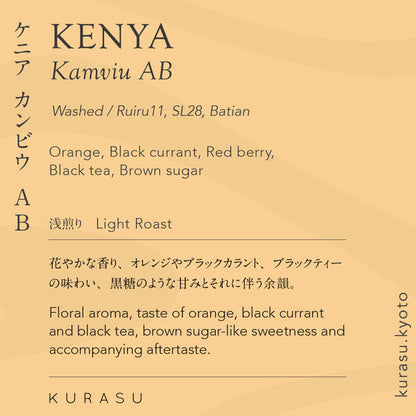KURASU - Kamviu AB | Kenya - Washed - SL28, Ruiru11, Batian
