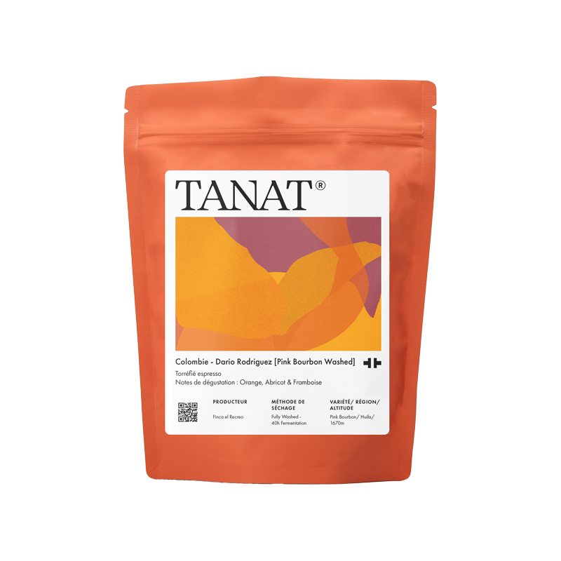 TANAT - Dario Rodriguez {Espresso} | Colombia - Washed, 40h of Fermentation - Pink Bourbon
