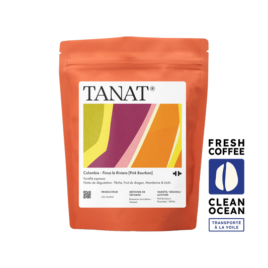 TANAT - Finca La Riviera Espresso [Pink Bourbon] | Colombia - Bioreactor Inoculation, Washed - Pink Bourbon