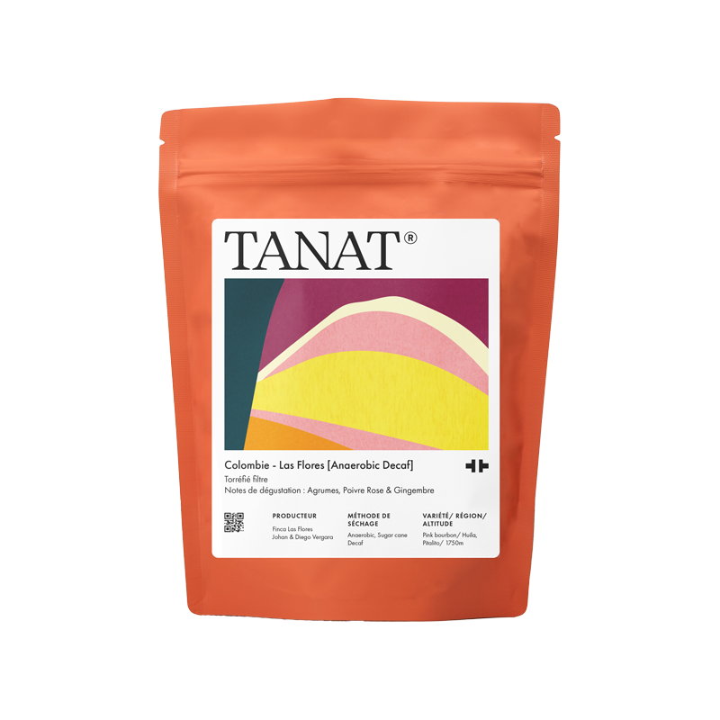 TANAT - Decaf - Las Flores Anaerobic Decaf] Filter | Colombia - Anaerobic Decaf - Pink Bourbon
