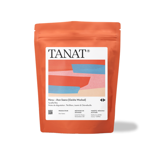 TANAT - Jhon Saenz | Peru - Dry Honey, 32h Fermentation, Washed - Geisha Inca [SL9