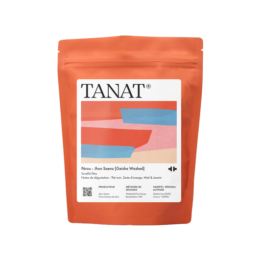 TANAT - Jhon Saenz {Filter} | Peru - Dry Honey, 32h Fermentation, Washed - Geisha Inca [SL9]
