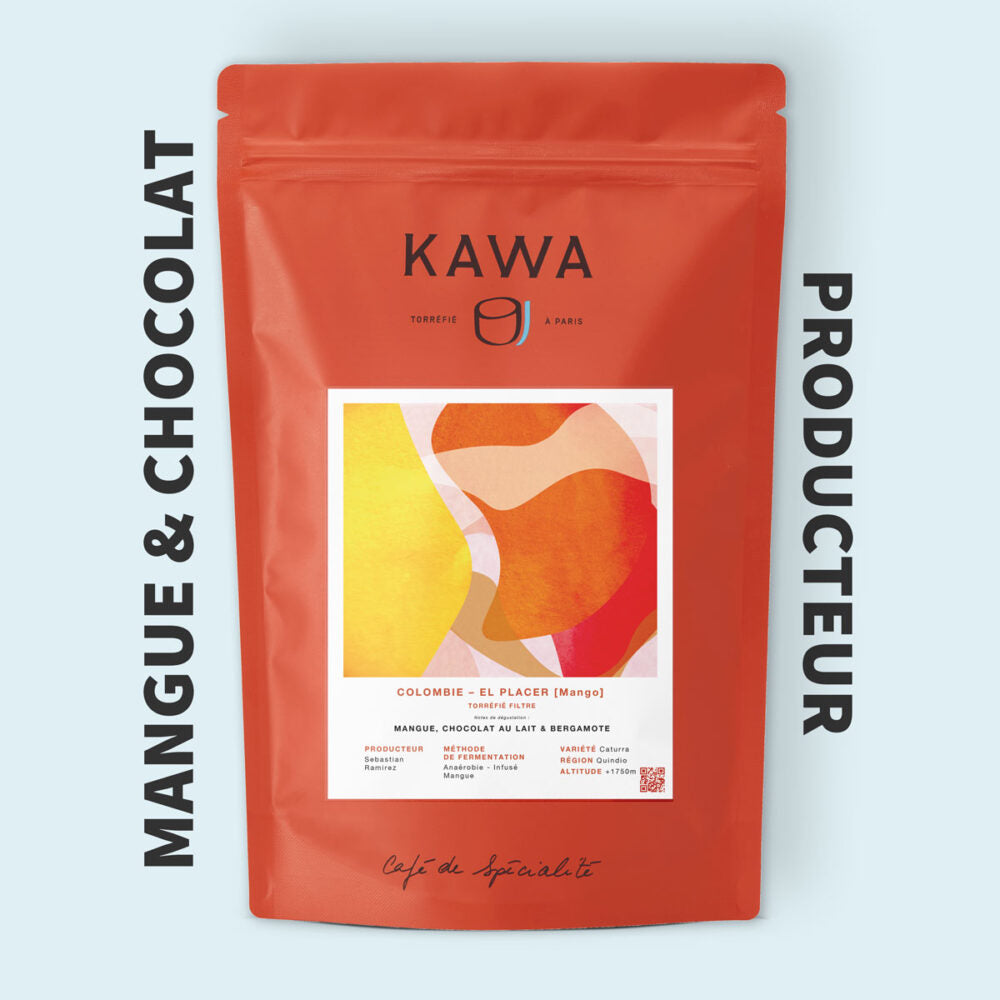 KAWA - El Placer[Mango] - Colombia - Carbonic Maceration Method  – Co-fermented – Honey  - Bourbon Rose