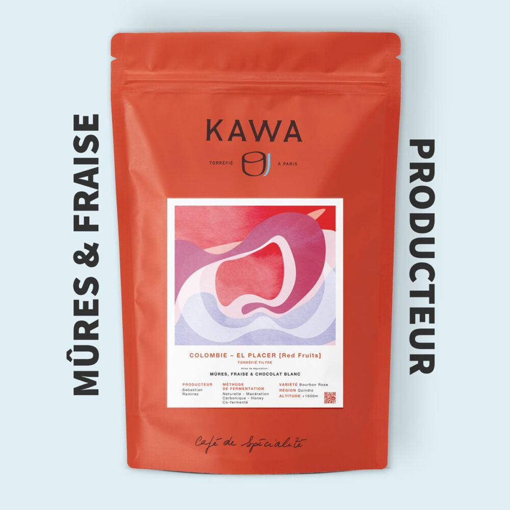 KAWA - El Placer [Red Fruits] | Colombia - Carbonic Maceration Method  – Co-fermented – Honey  - Bourbon Rose