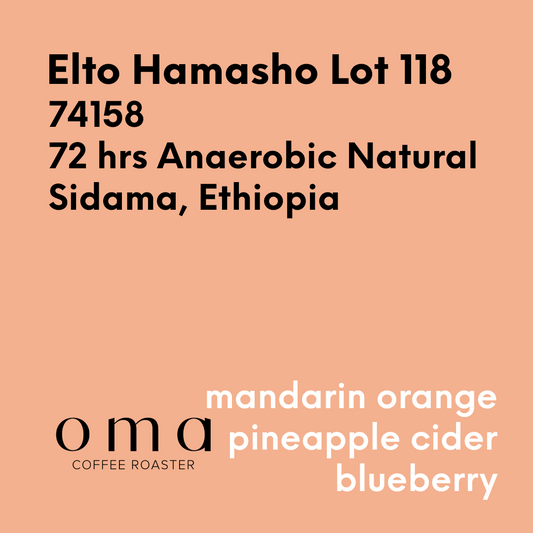 OMA - Elto Hamasho Lot 118 - Ethiopia - 72 hrs Anaerobic Natural - 74158