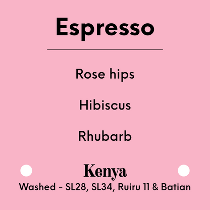 TIM WENDELBOE - Gachatha Espresso - Kenya - Washed - SL28, SL34, Ruiru 11 & Batian