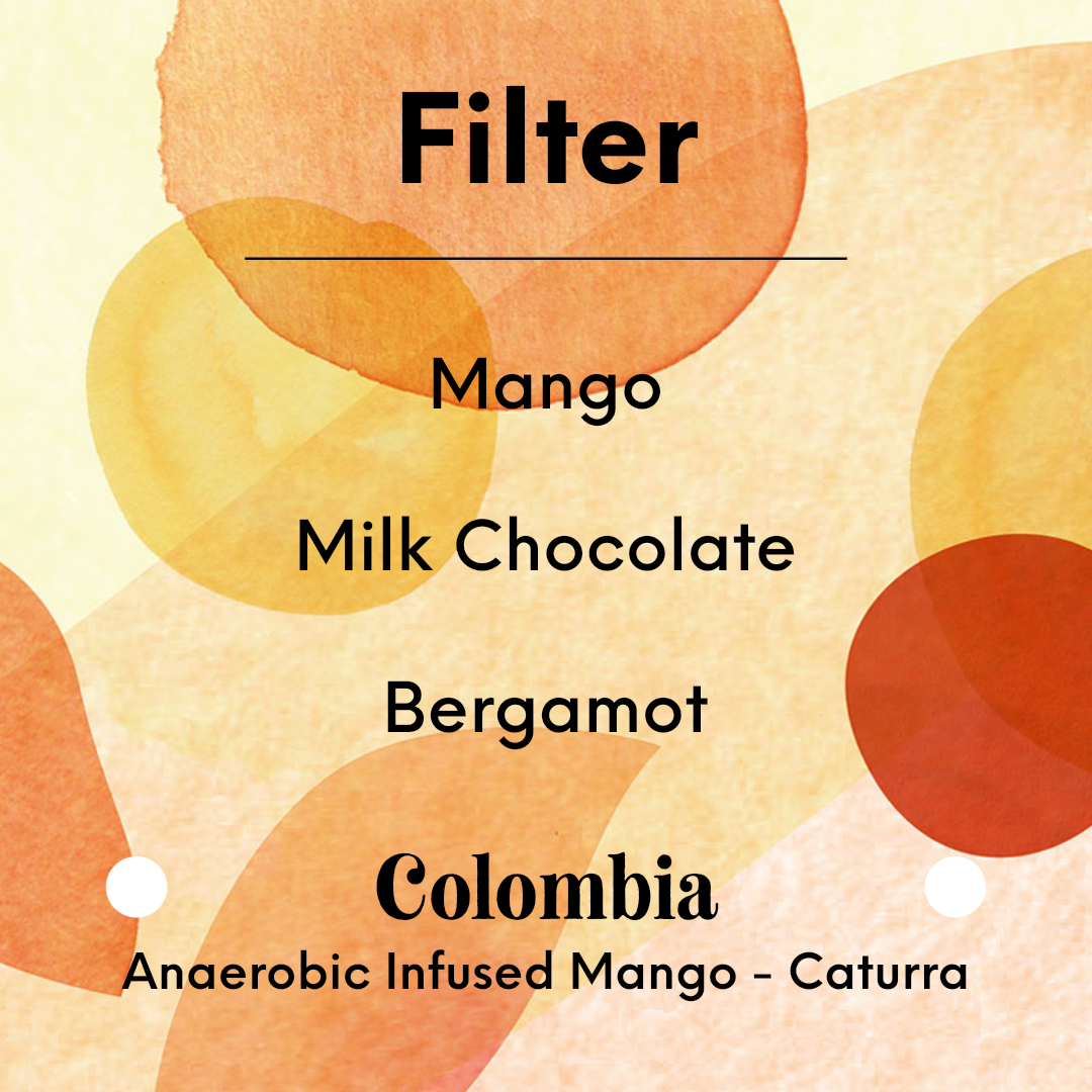 KAWA - El Placer[Mango] - Colombia - Carbonic Maceration Method  – Co-fermented – Honey  - Bourbon Rose