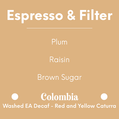 HATCH - Decaf El Vergel - Colombia - Washed EA Decaf - Red and Yellow Caturra