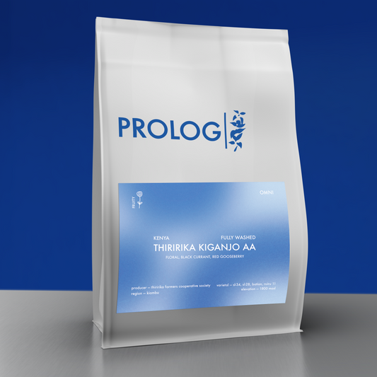 PROLOG - Thiririka Kiganjo AA | Kenya - Washed - SL34, Sl28, Batian, Ruiru11
