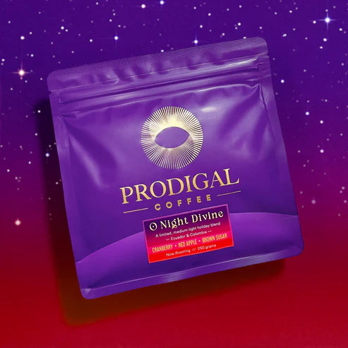 PRODIGAL - O Night Divine Holiday Blend | Ecuador/Colombia - Anaerobic Washed - Typica Mejorado, Caturra, Var. Colombia