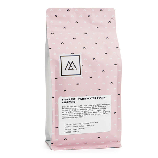 MONOGRAM - Decaf - Chelbesa Swiss Water Decaf Espresso | Ethiopia - Natural - Dega, Kurume