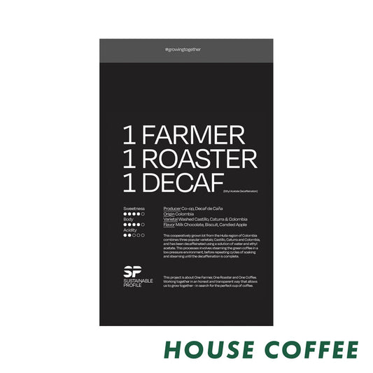 APRIL - Decaf - Sustainable Profile Coffee | Colombia - Washed - Castillo. Caturra, Colombia