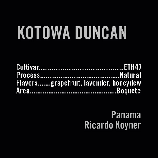 APOLLON'S GOLD - Kotowa Duncan | Panama - Natural - ETH47