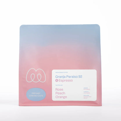 MONOGRAM - Decaf - Granja Paraiso 92 {Espresso} | Colombia - Sugar Cane Decaf - Colombia