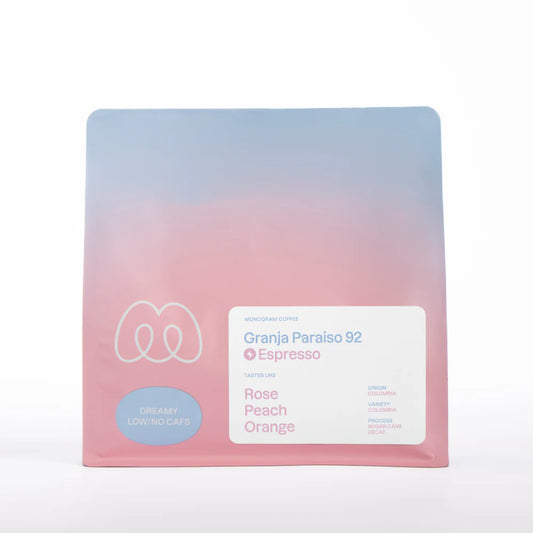 MONOGRAM - Decaf - Granja Paraiso 92 {Espresso} | Colombia - Sugar Cane Decaf - Colombia