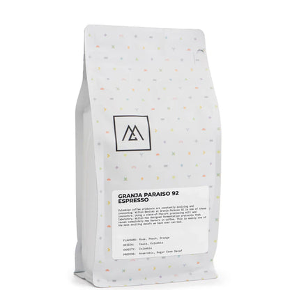 MONOGRAM - Decaf - Granja Paraiso 92 Espresso | Colombia - Anaerobic Sugar Cane Decaf - Colombia