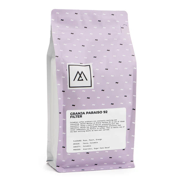 MONOGRAM - Decaf - Granja Paraiso 92 Filter | Colombia - Anaerobic Sugar Cane Decaf - Colombia