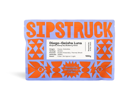 SIPSTRUCK - Diego Bermúdez Geisha Luna {Filter} | Colombia - Double Anaerobic, Thermal Shock - Geisha