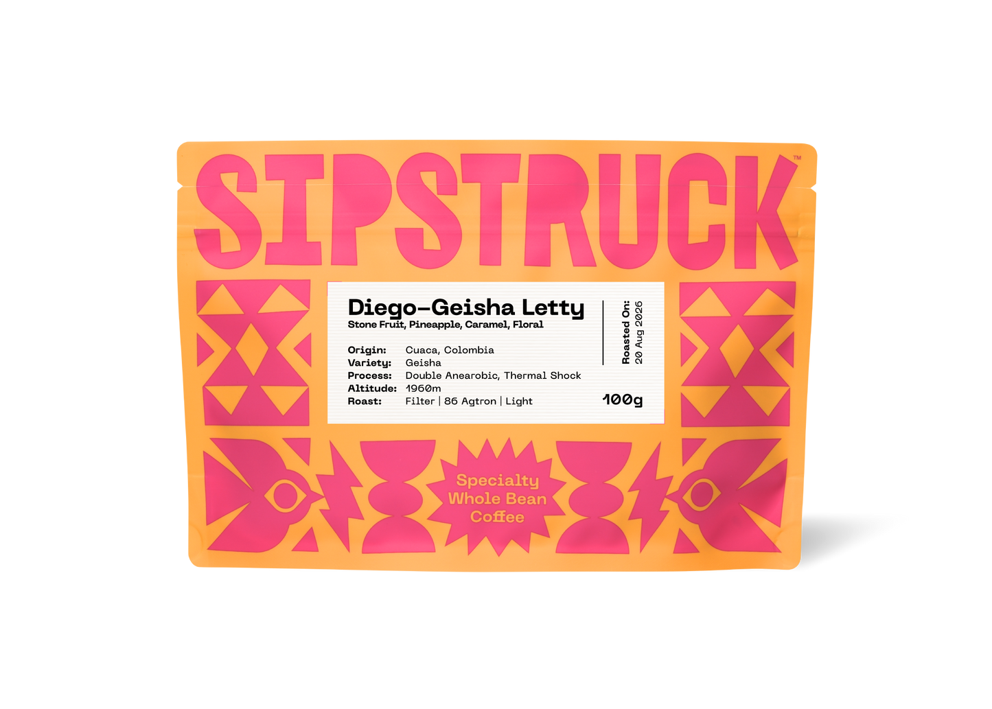 SIPSTRUCK - Diego Bermúdez Geisha Letty {Filter} | Colombia - Double Anaerobic, Thermal Shock - Geisha