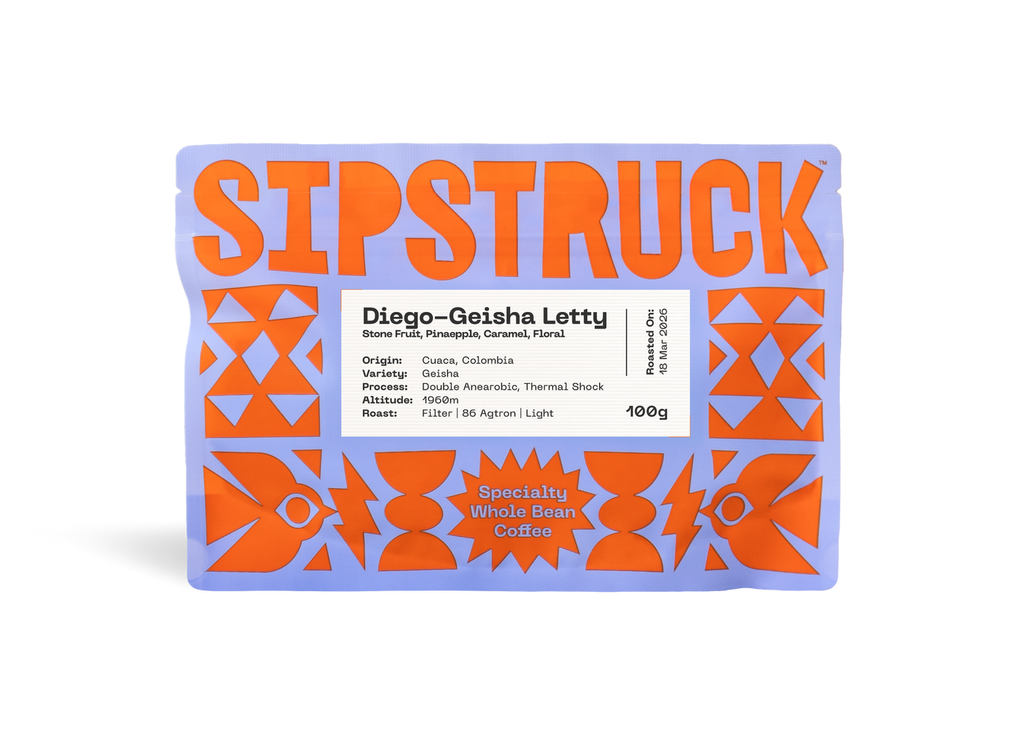 SIPSTRUCK - Diego Bermúdez Geisha Letty {Filter} | Colombia - Double Anaerobic, Thermal Shock - Geisha