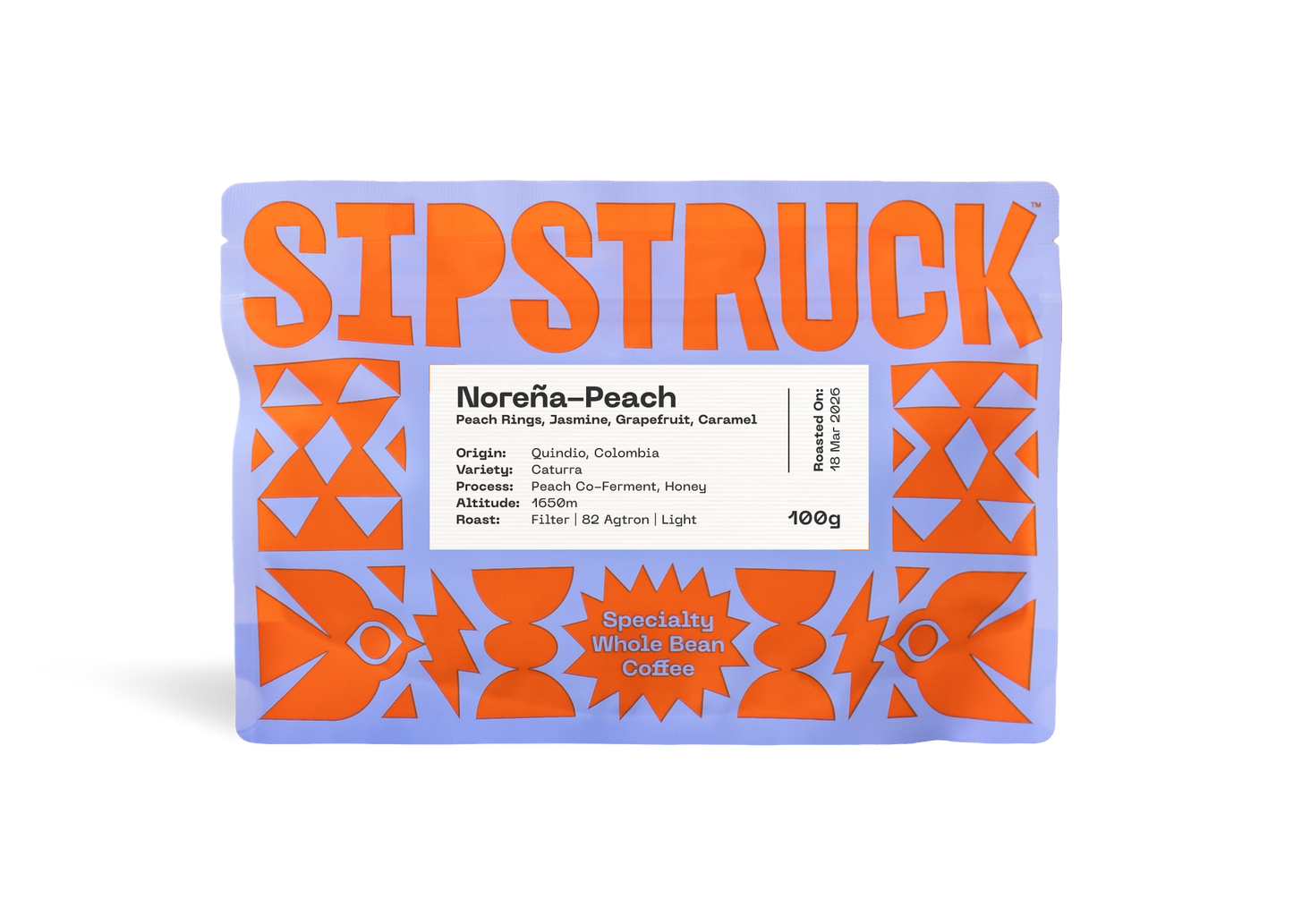 SIPSTRUCK - Edwin Noreña [Peach] {Filter} | Colombia - Peach Co Ferment, Honey - Caturra